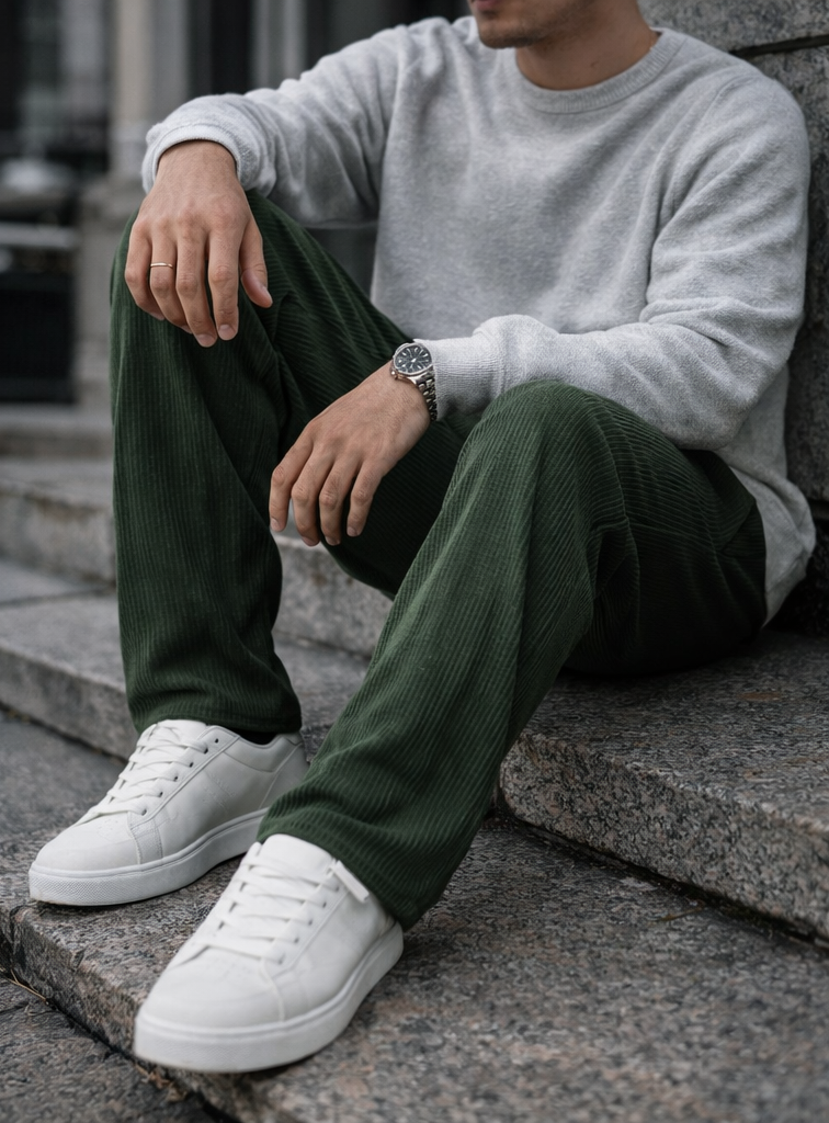 AZOTH – Gastón Ribbed Relaxed Pants