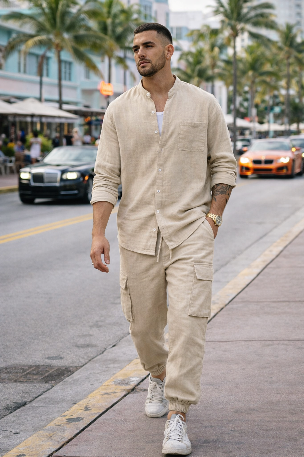 AZOTH – Premium Cotton Shirt Pants (conjunto)