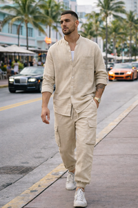 AZOTH – Premium Cotton Shirt Pants (conjunto)