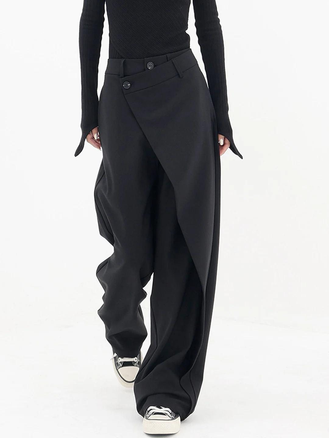 AZOTH - ASYMMETRIC BAGGY PANTALON