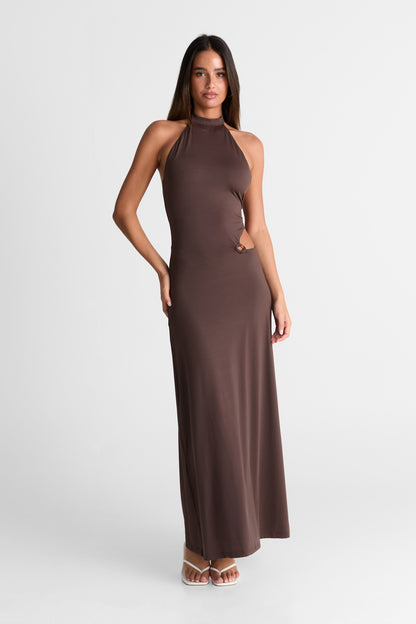 Aurora Maxi Dress Chocolate