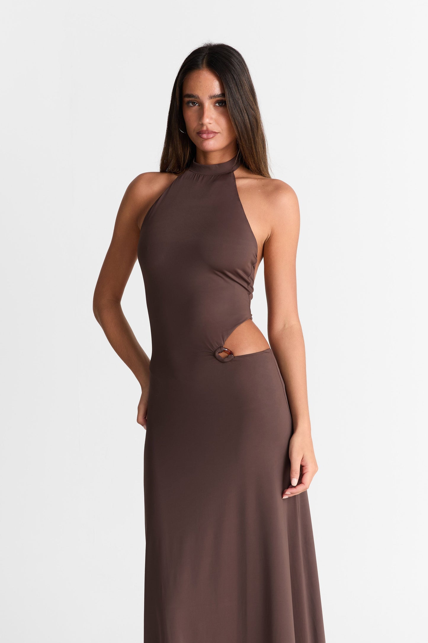 Aurora Maxi Dress Chocolate