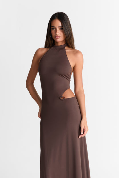 Aurora Maxi Dress Chocolate