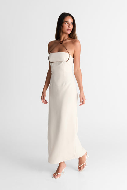 Rosalie Maxi Dress Almond