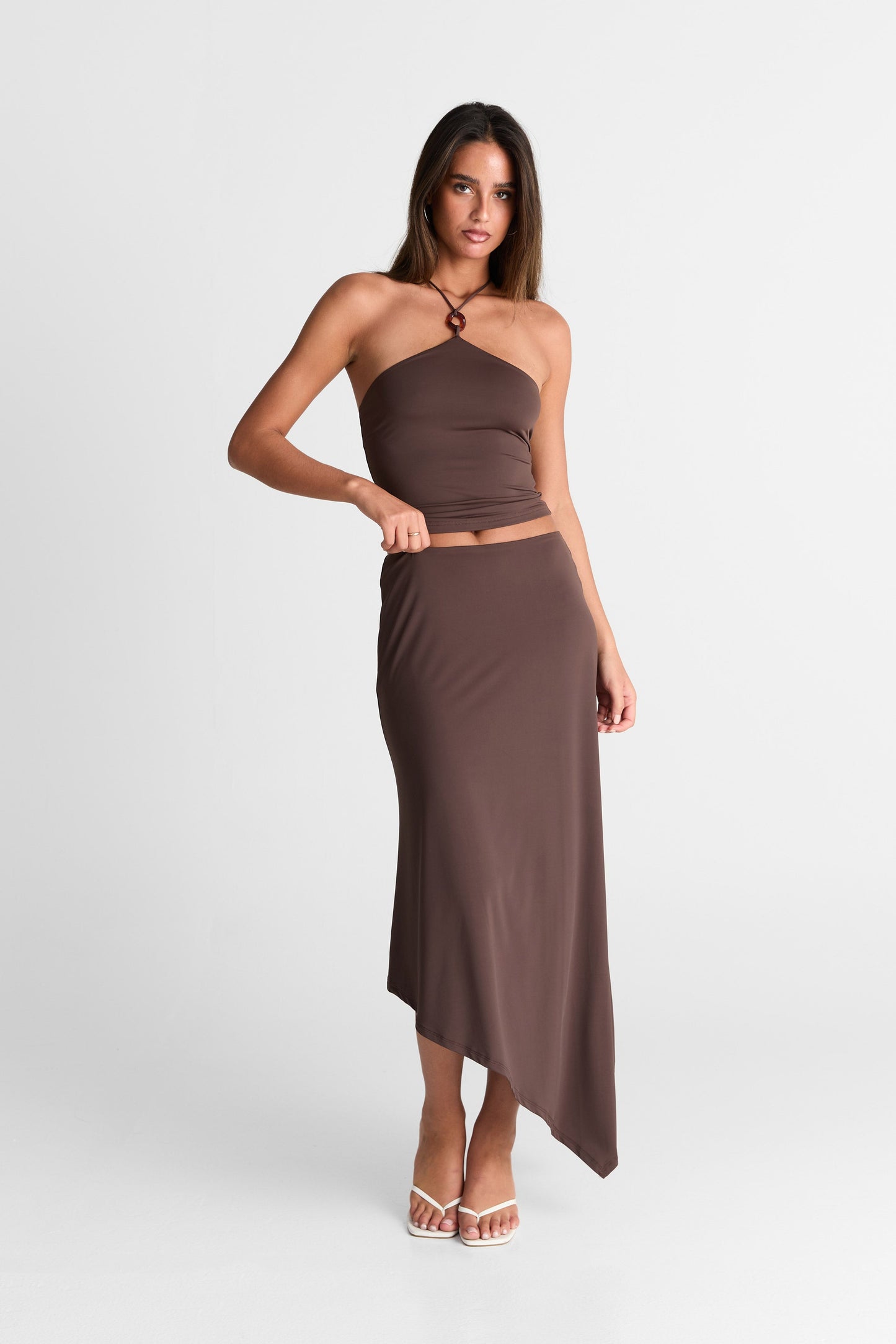 Lyra Maxi Skirt Chocolate