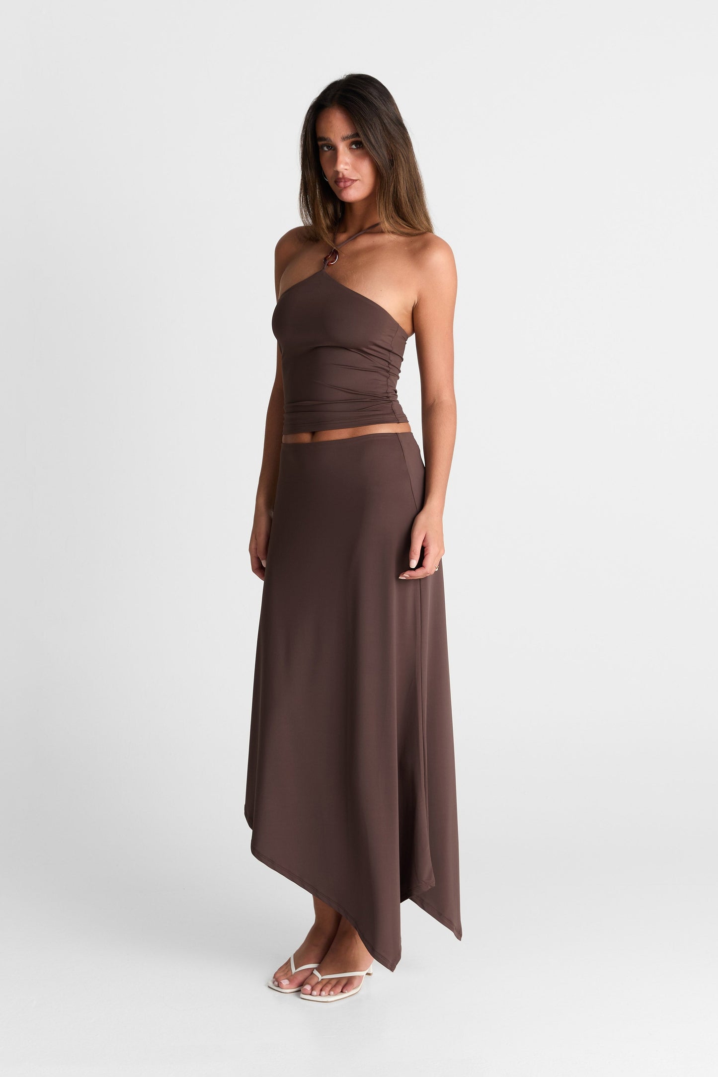 Lyra Maxi Skirt Chocolate