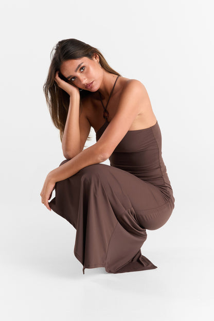 Lyra Maxi Skirt Chocolate
