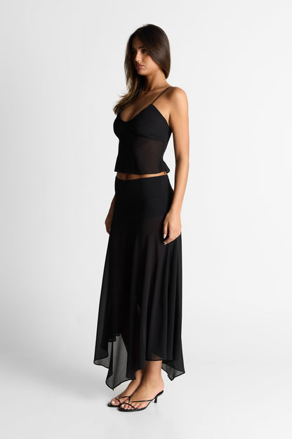 Raya Maxi Skirt Black
