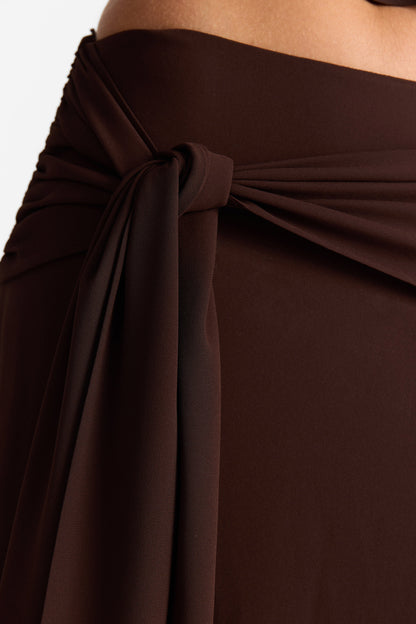 Nova Maxi Skirt Chocolate
