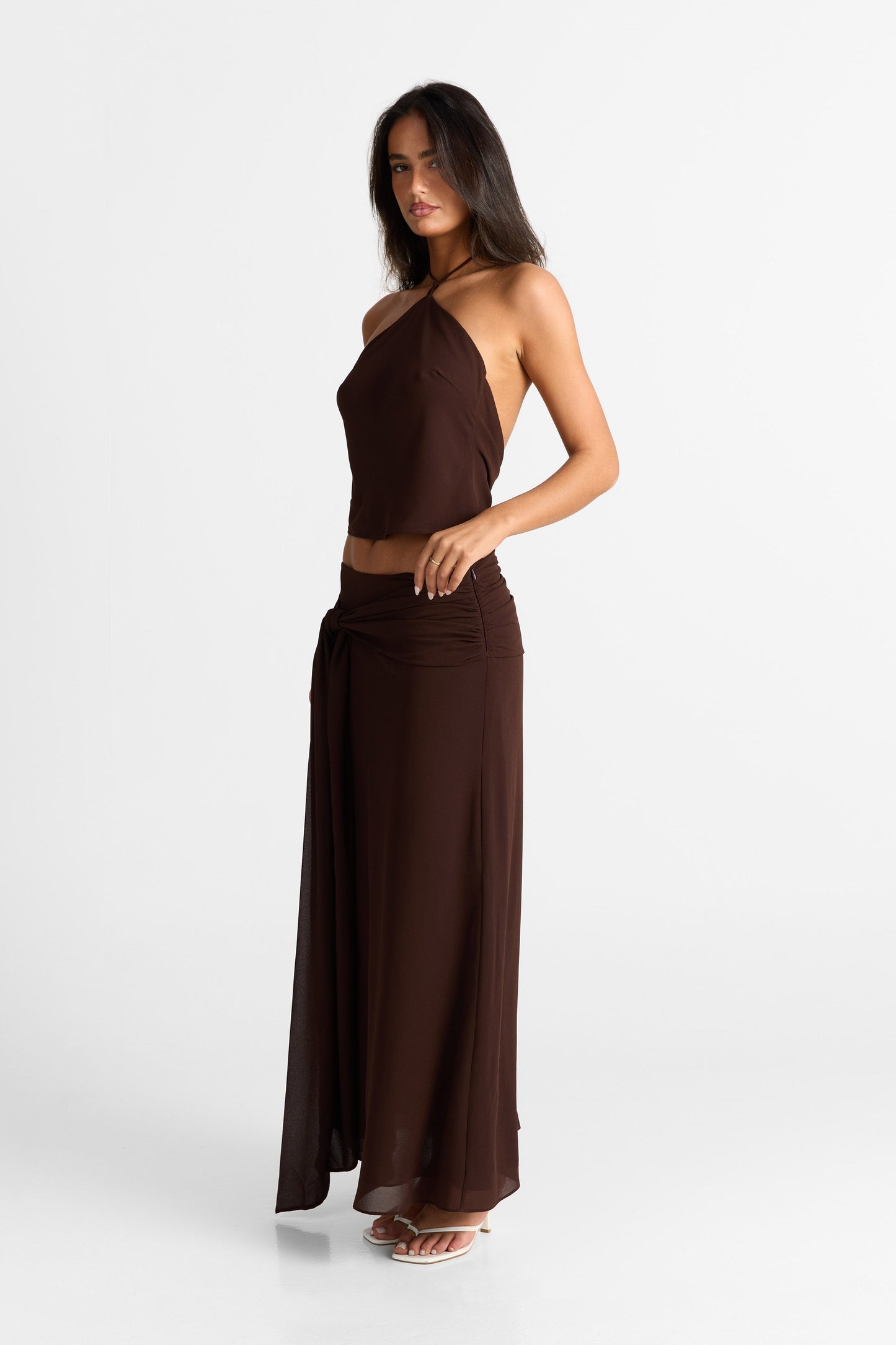 Nova Maxi Skirt Chocolate