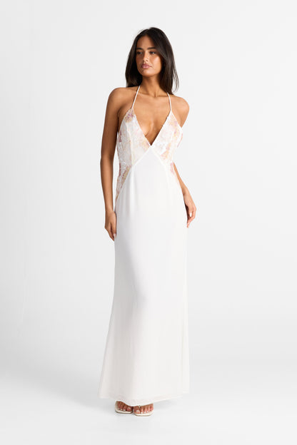 Elara Maxi Dress White