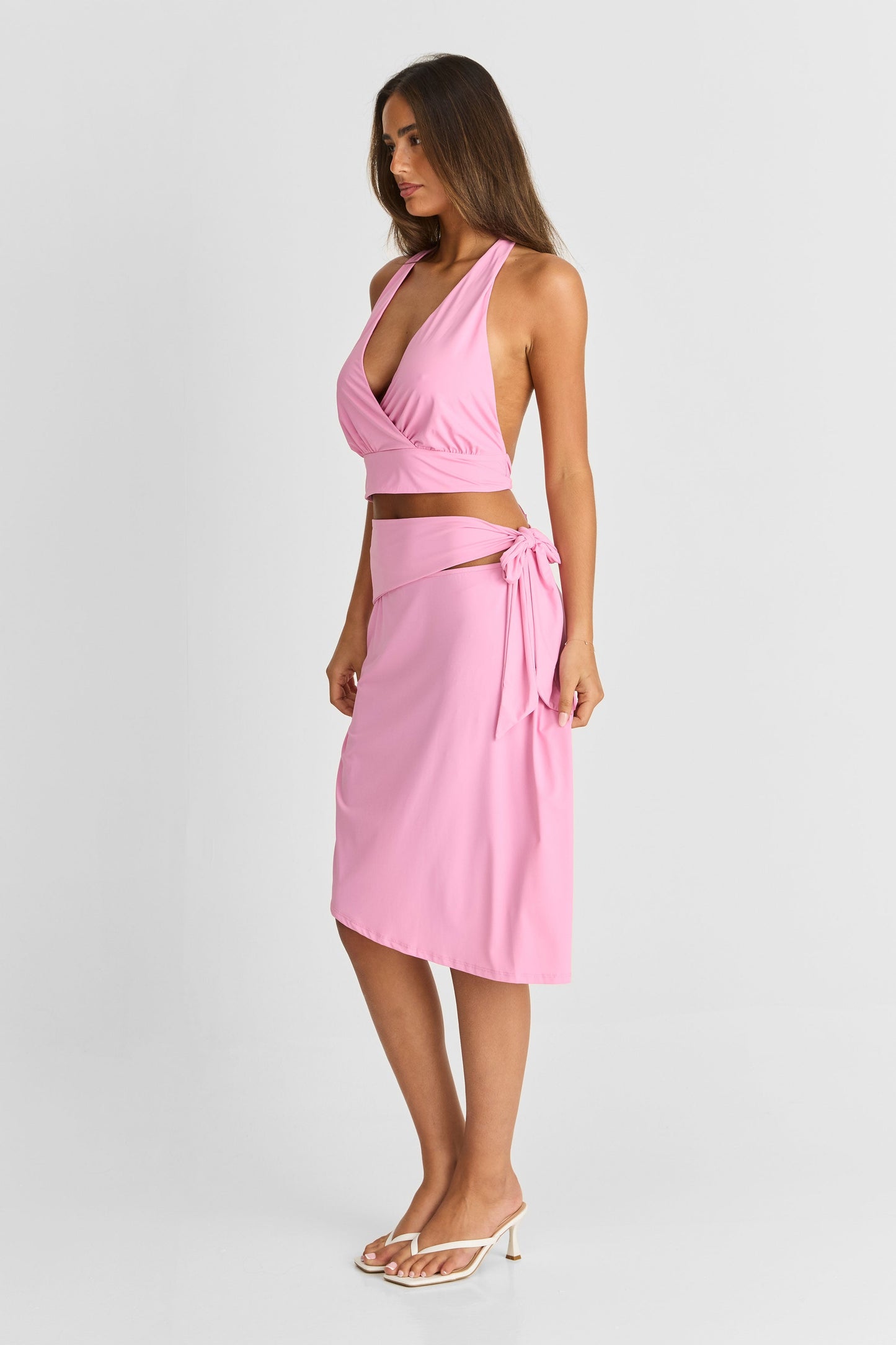 Luna Midi Skirt Pink