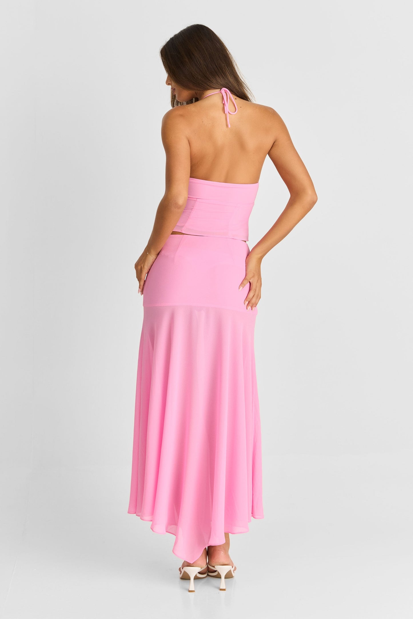 Sage Maxi Skirt Pink