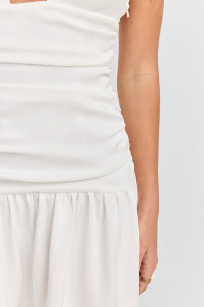 Flora Mini Dress White