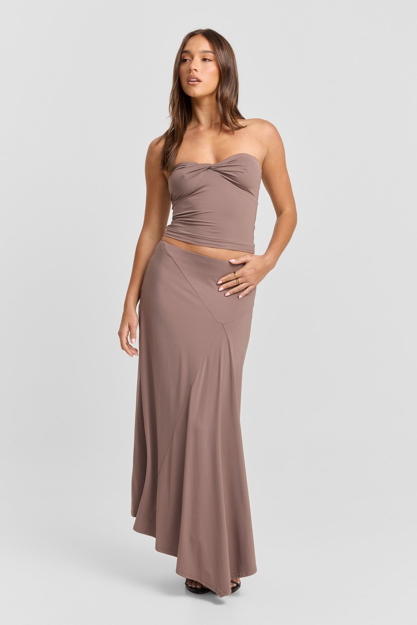 Lucinda Midi Skirt Mushroom