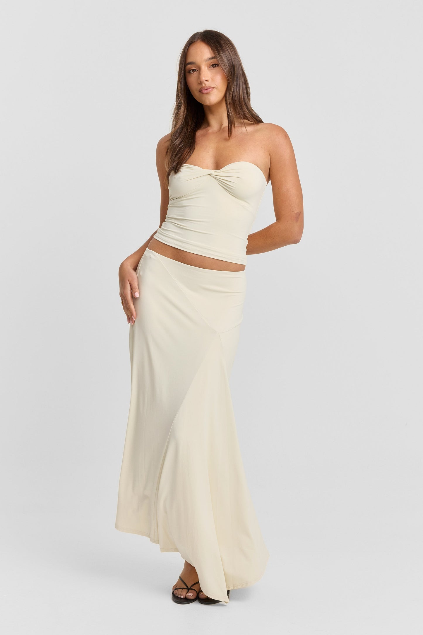 Lucinda Midi Skirt Off White