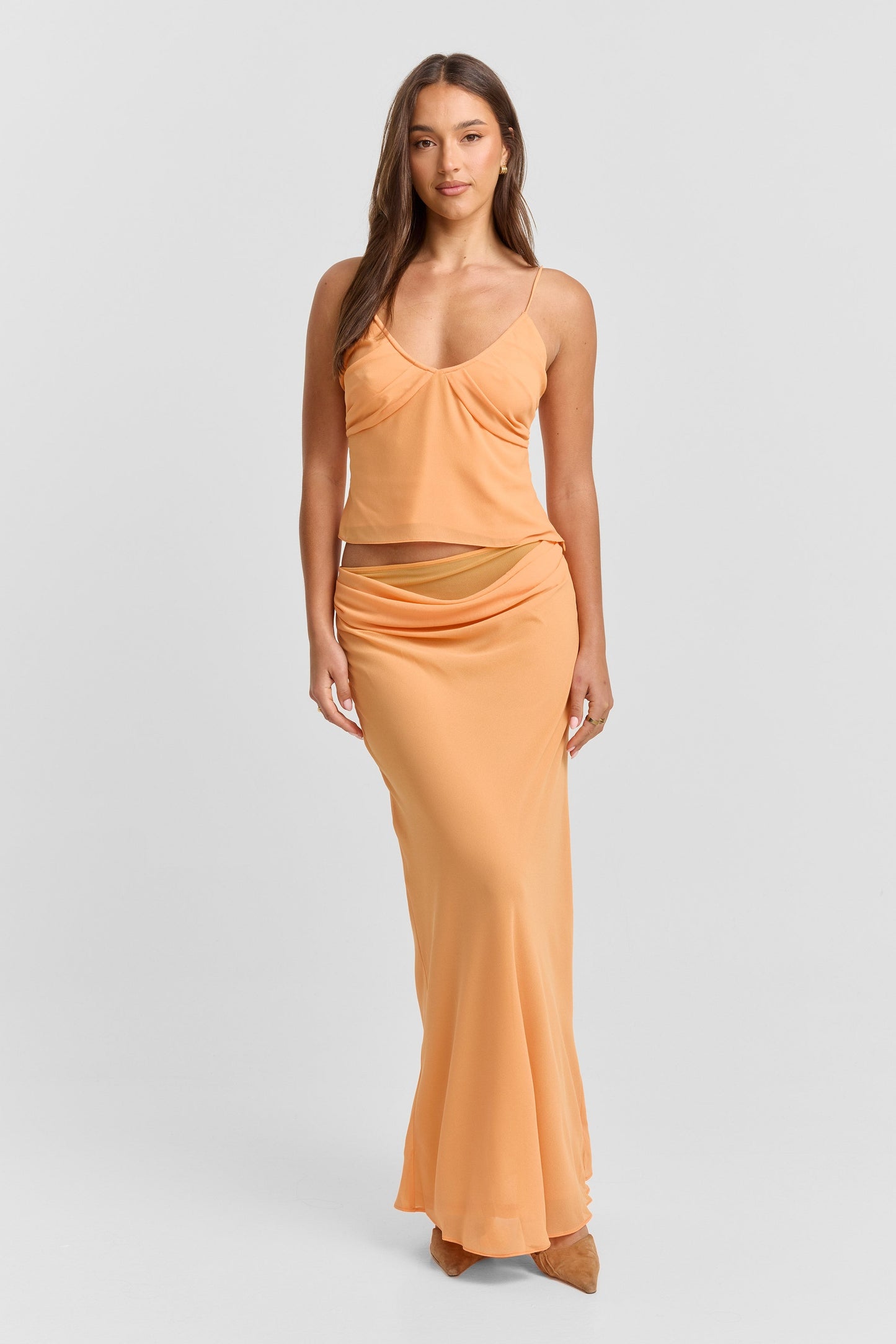 Juniper Maxi Skirt Tangerine