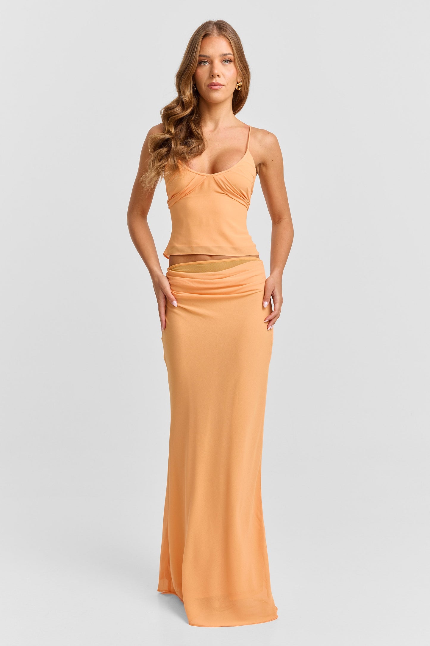 Juniper Maxi Skirt Tangerine