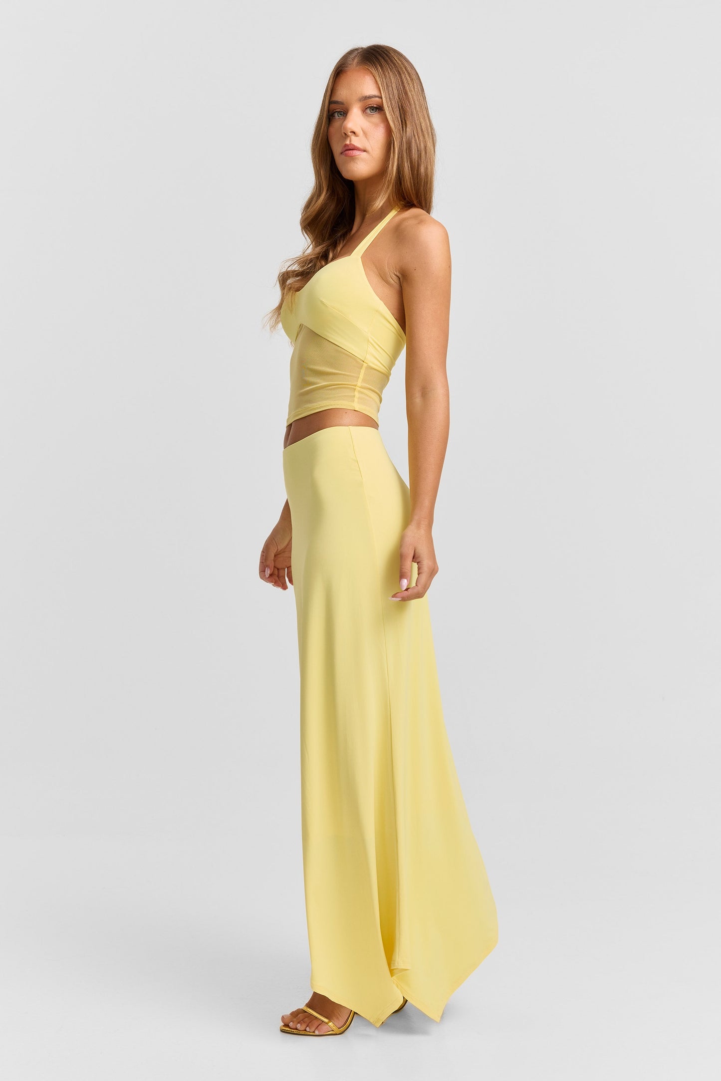 Lyra Maxi Skirt Yellow