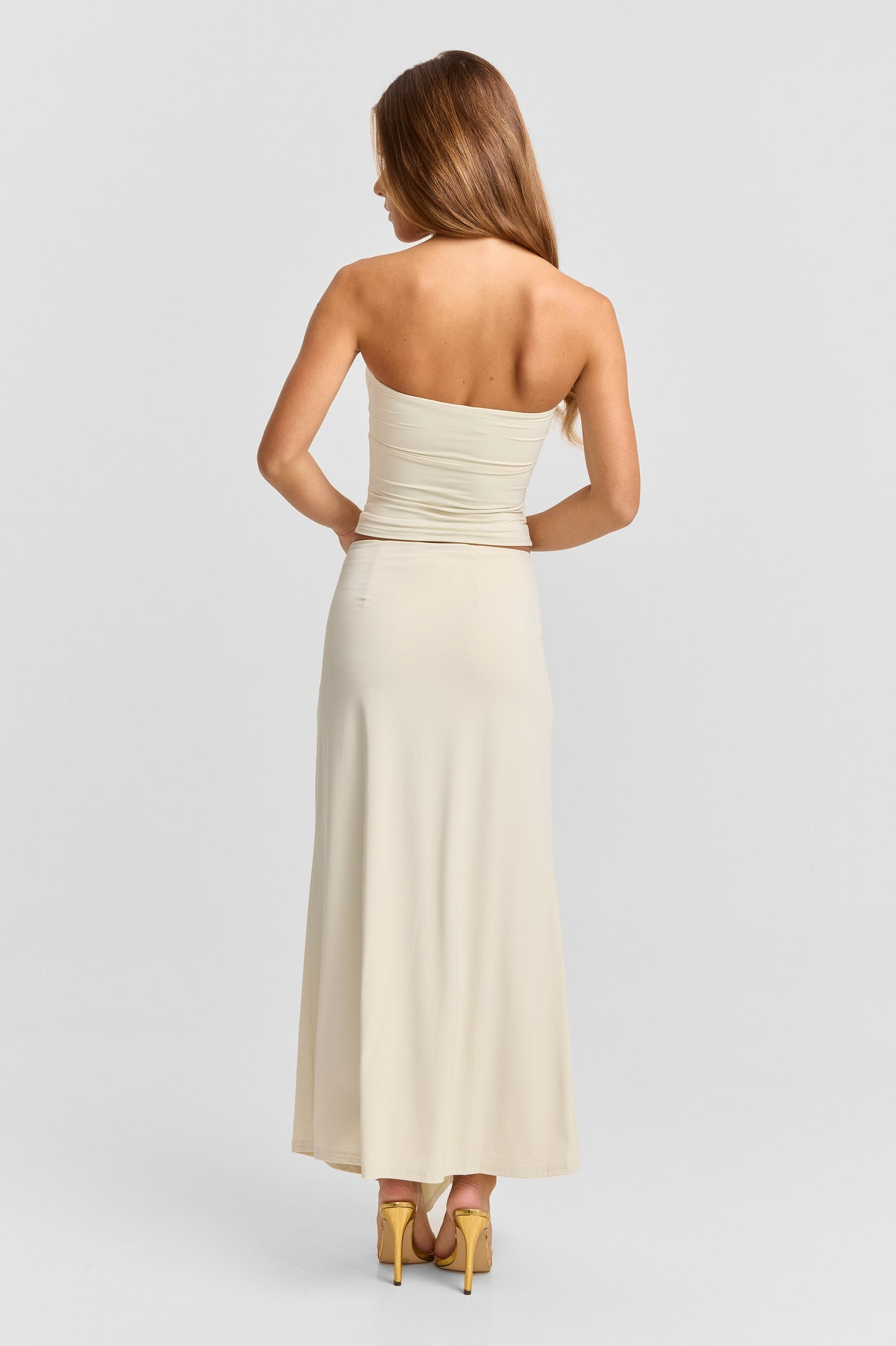 Lucinda Midi Skirt Off White