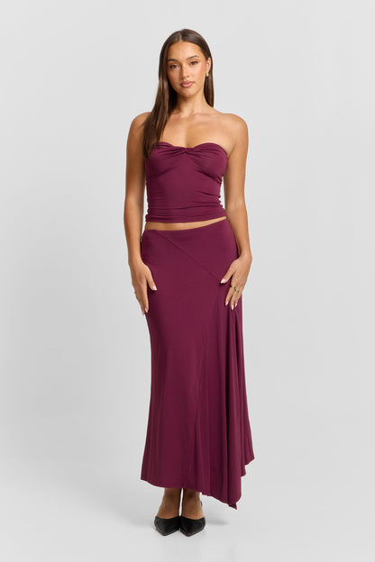 Lucinda Midi Skirt Plum