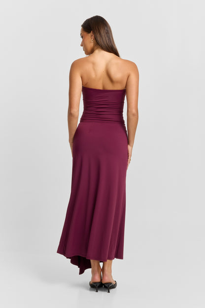 Lucinda Midi Skirt Plum