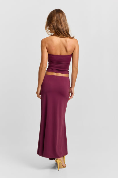 Lucinda Midi Skirt Plum