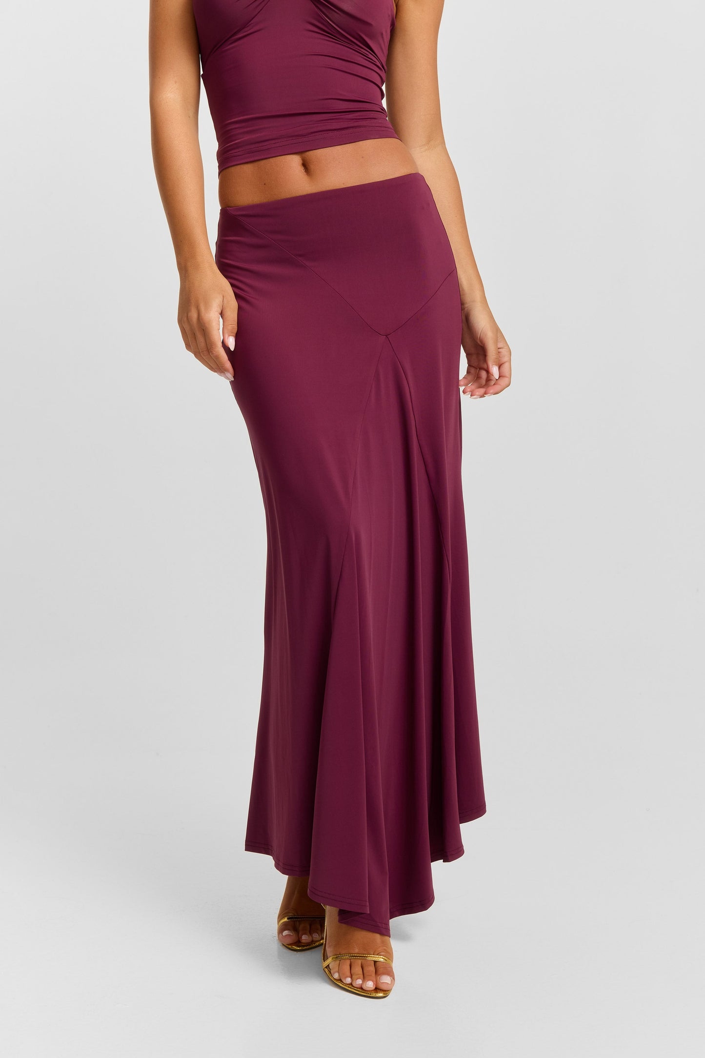 Lucinda Midi Skirt Plum