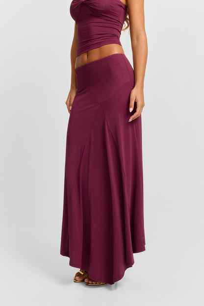 Lucinda Midi Skirt Plum
