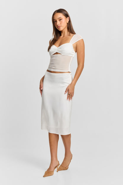 Anastasia Skirt White