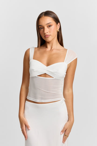 Anastasia Top White