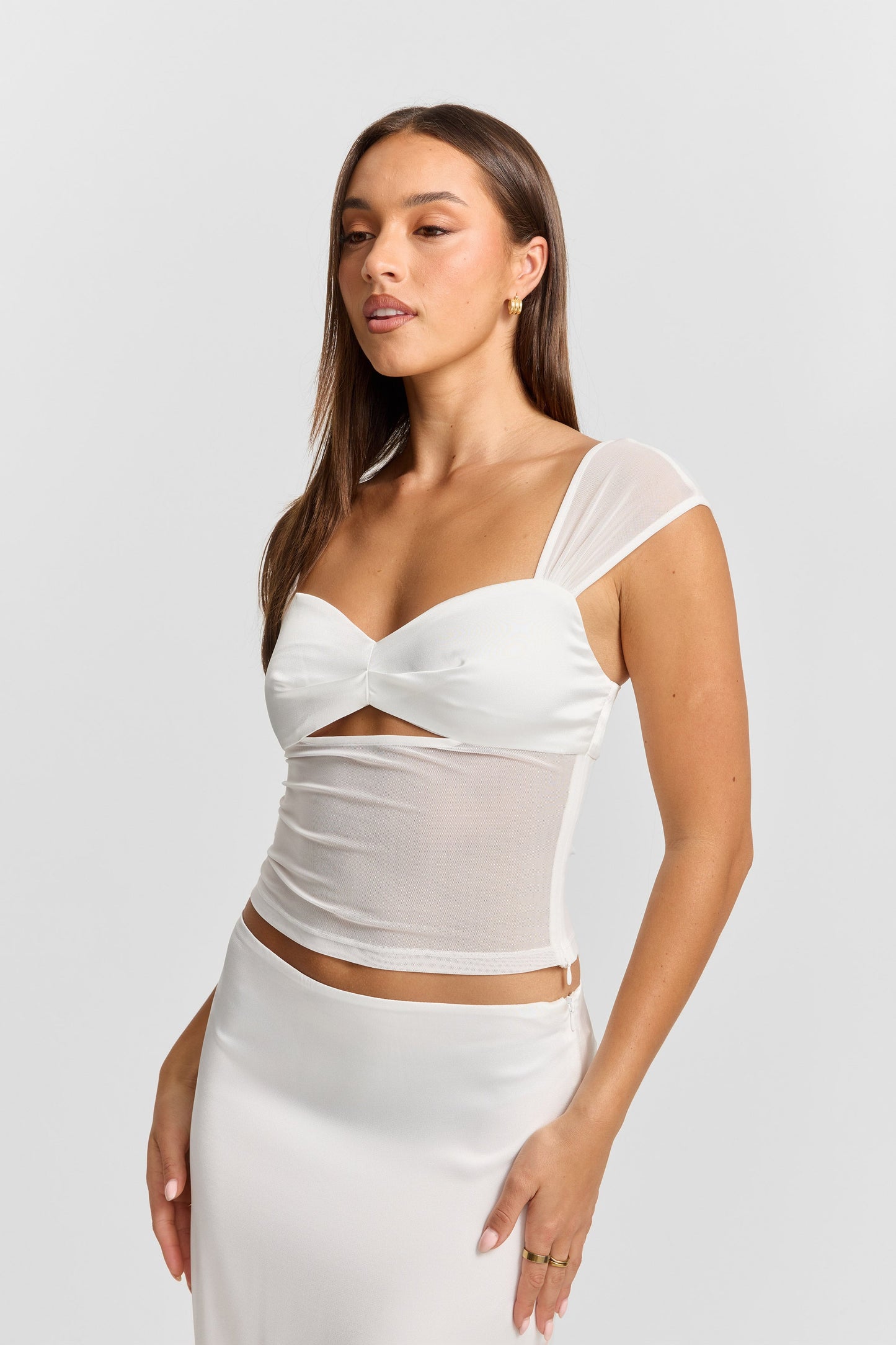 Anastasia Top White