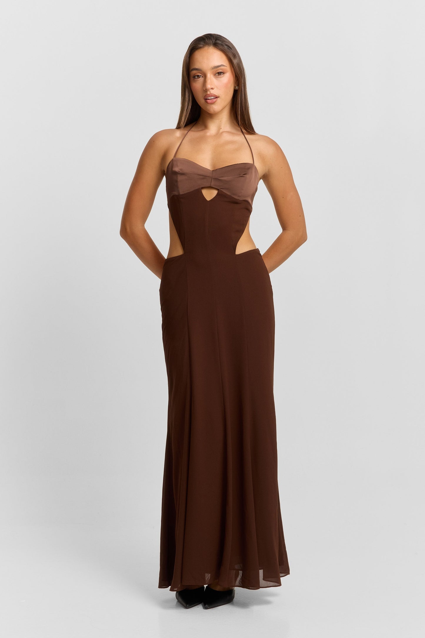 Scarlett Maxi Dress Chocolate