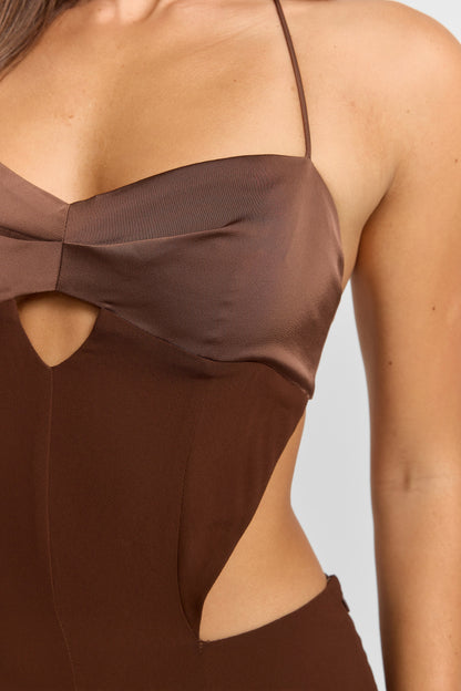 Scarlett Maxi Dress Chocolate