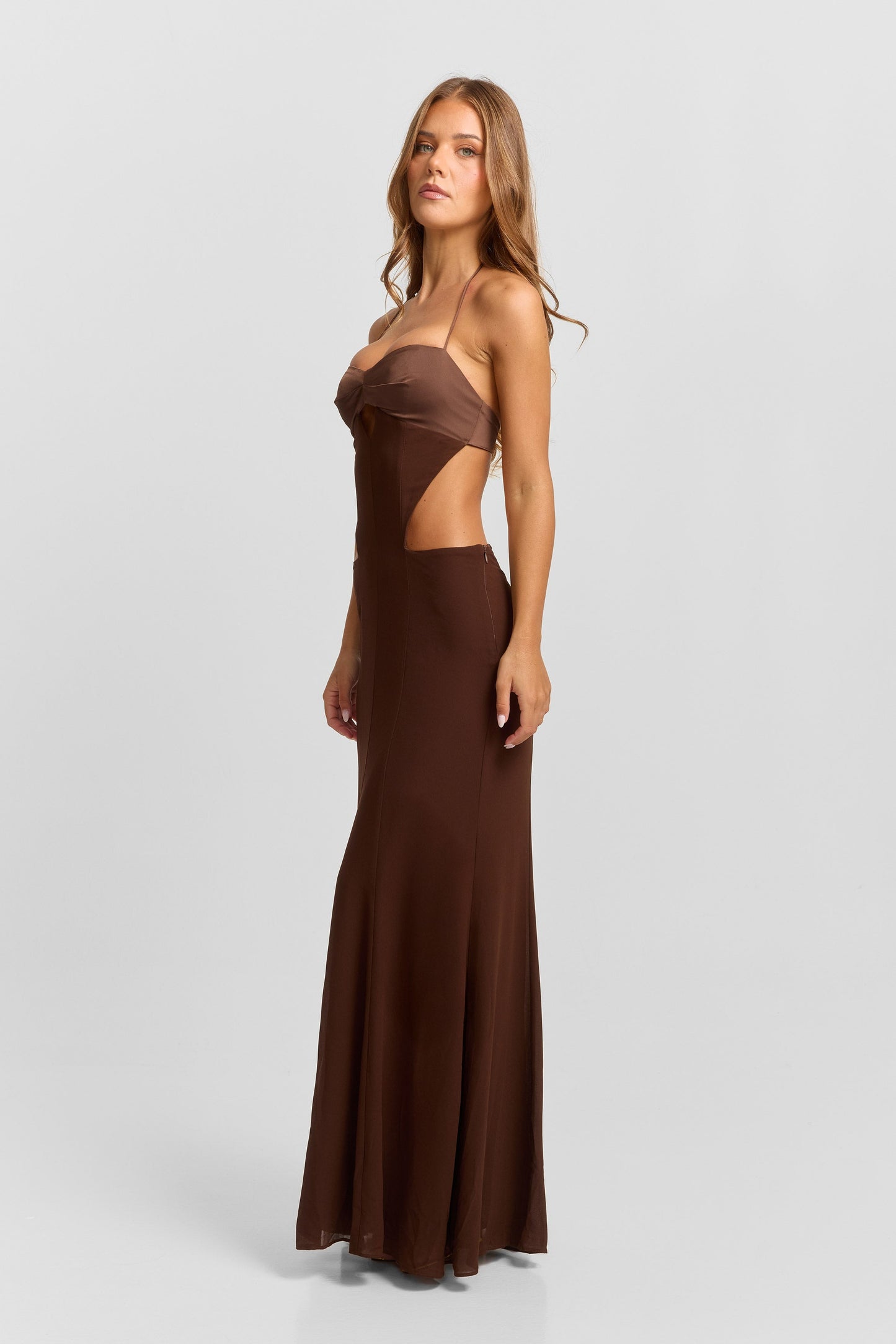 Scarlett Maxi Dress Chocolate