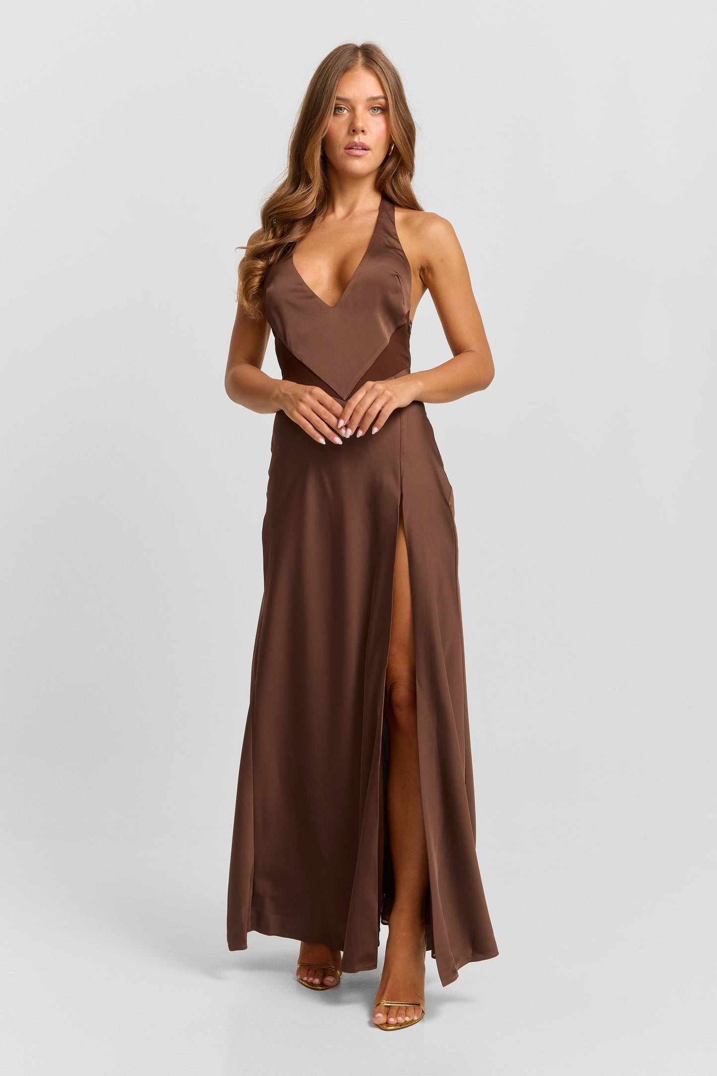 Arabella Maxi Dress Chocolate