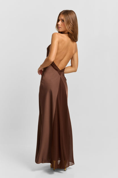 Arabella Maxi Dress Chocolate