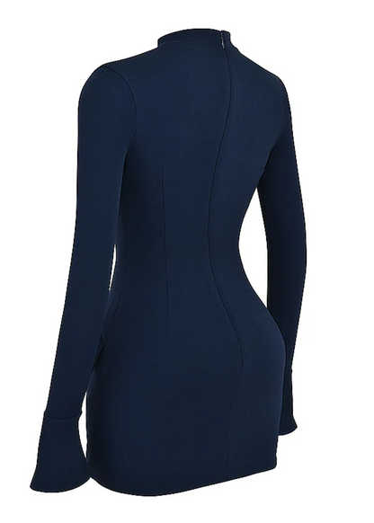 AZOTH - LAYLA | MINIVESTIDO BODYCON DE PUNTO