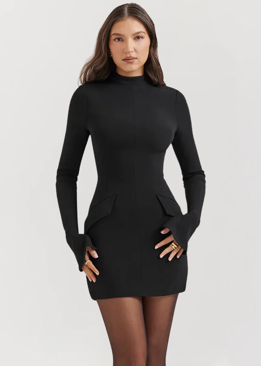 AZOTH - LAYLA | MINIVESTIDO BODYCON DE PUNTO