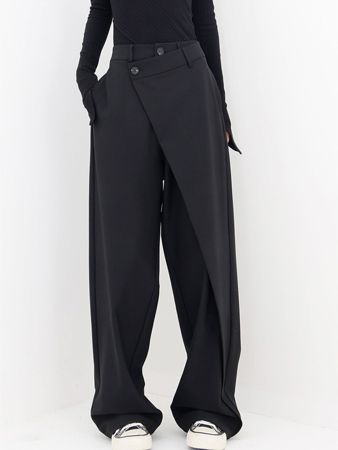 AZOTH - ASYMMETRIC BAGGY PANTALON
