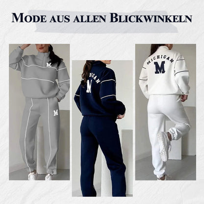⌛ Nur noch 3 Tage – 50 % auf alles! ⏰Lässiges Sweatshirt 2-teiliges Set mit Linie