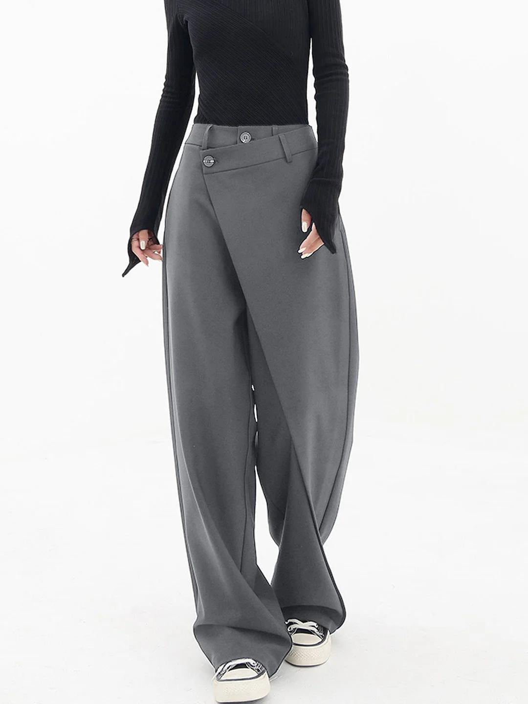 AZOTH - ASYMMETRIC BAGGY PANTALON