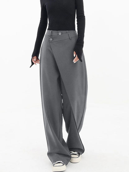 AZOTH - ASYMMETRIC BAGGY PANTALON