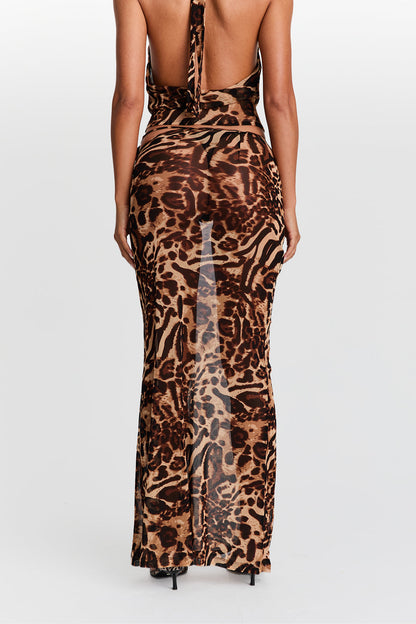 Aubrey Skirt Leopard Print