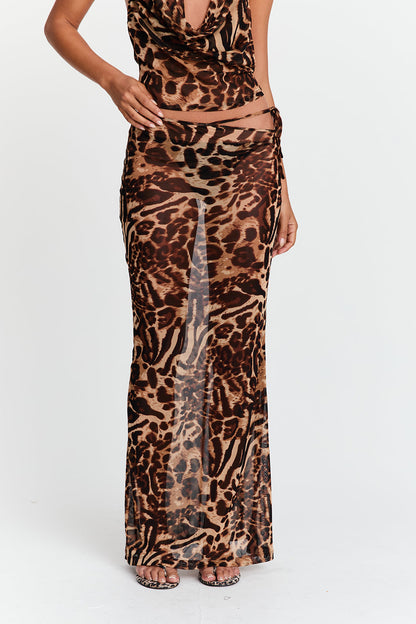 Aubrey Skirt Leopard Print