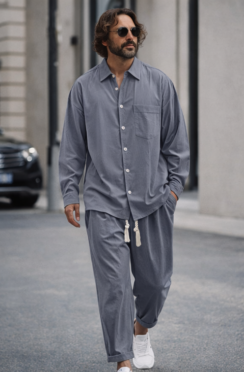 AZOTH – Comfy Cotton Shirt (conjunto)