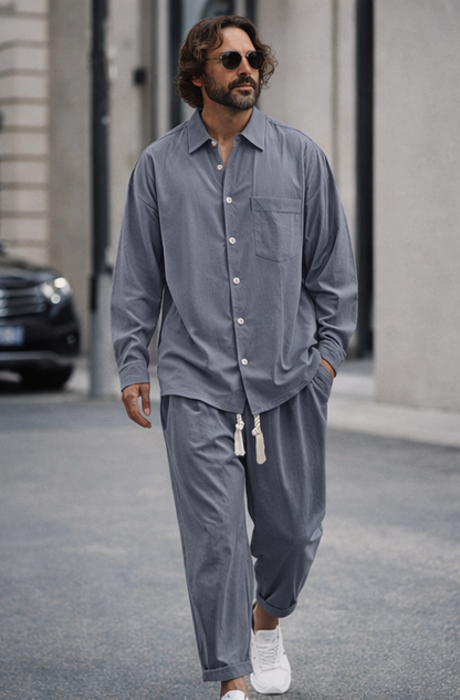 AZOTH – Comfy Cotton Shirt (conjunto)