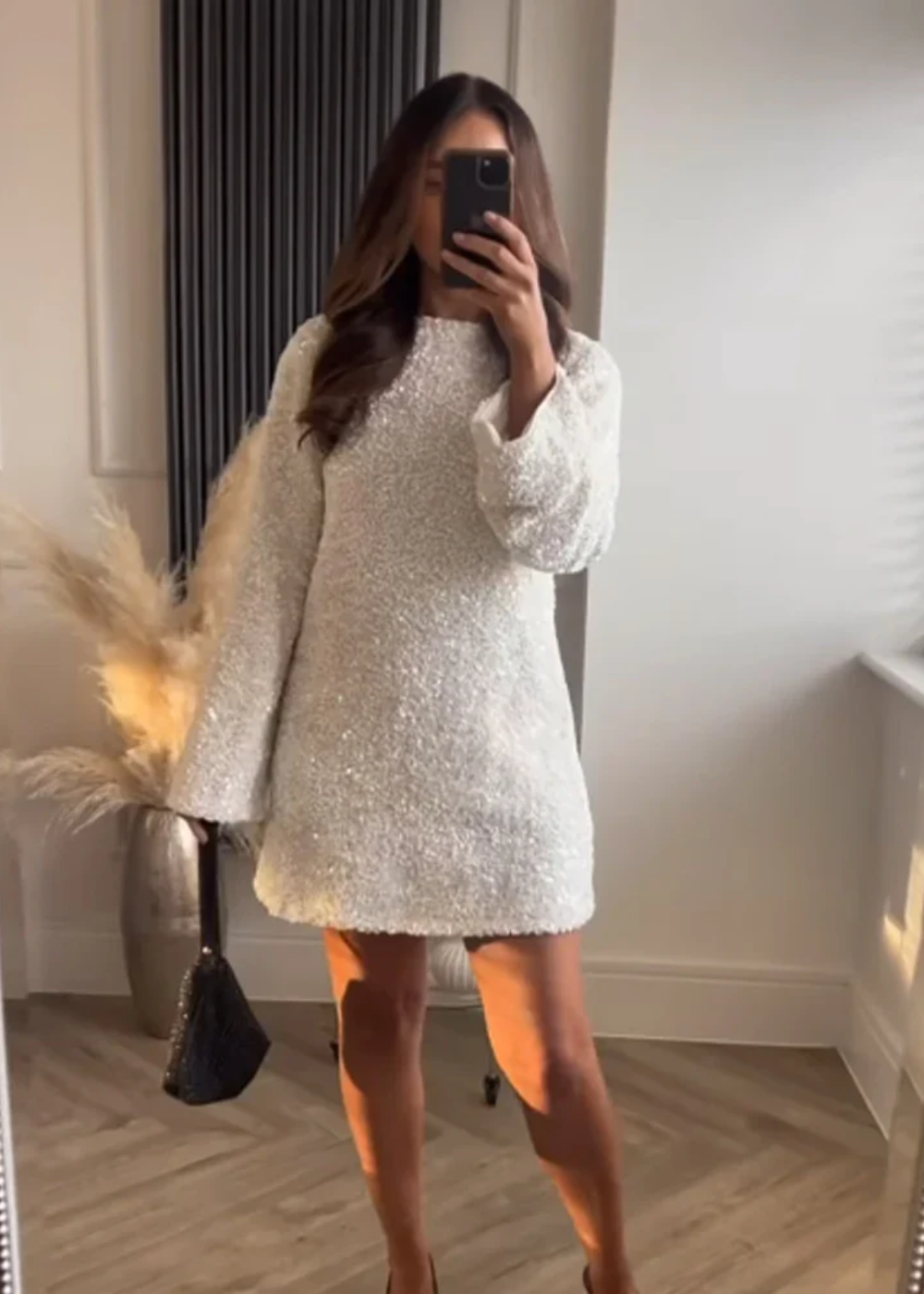 AZOTH - CHLOE | MINIVESTIDO TEXTURIZADO CON LAZO