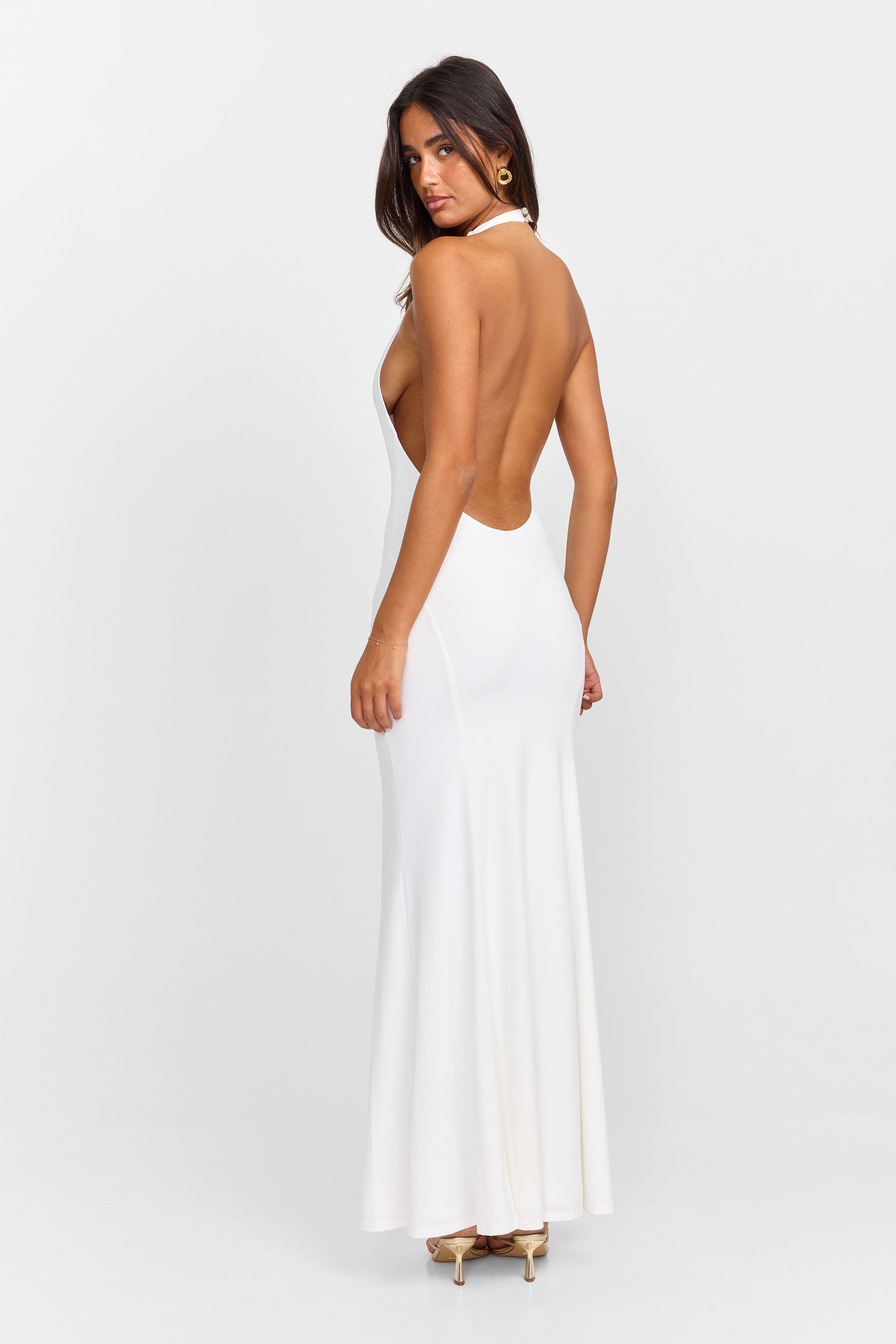 Luna Maxi Dress White