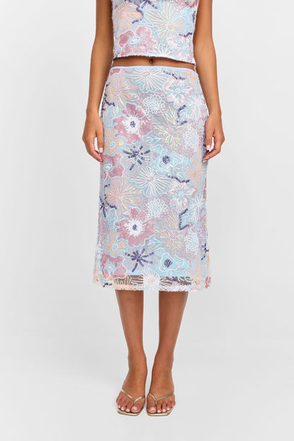 Atlas Midi Skirt Sequin